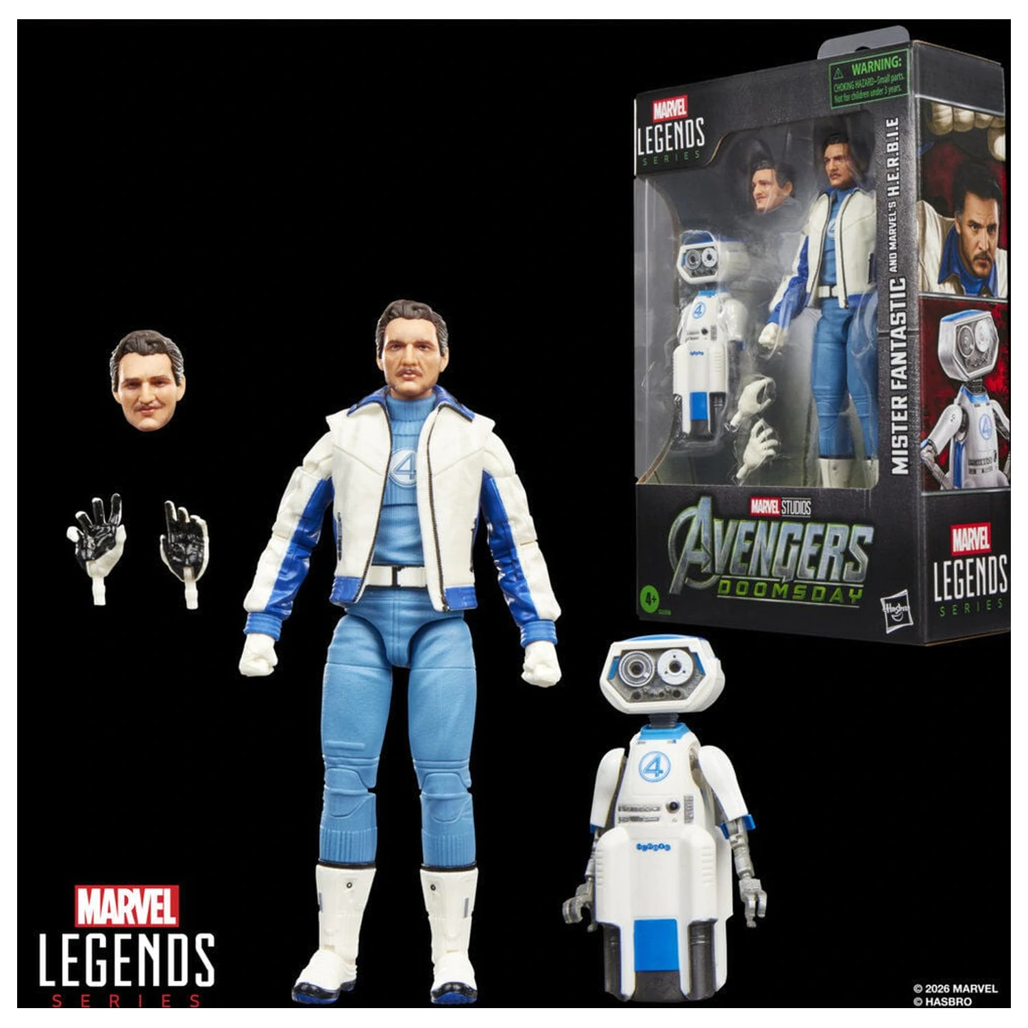 Marvel Legends Series Avengers Doomsday Mister Fantastic and Marvels H.E.R.B.I.E. figurka 15cm fotografii produktu