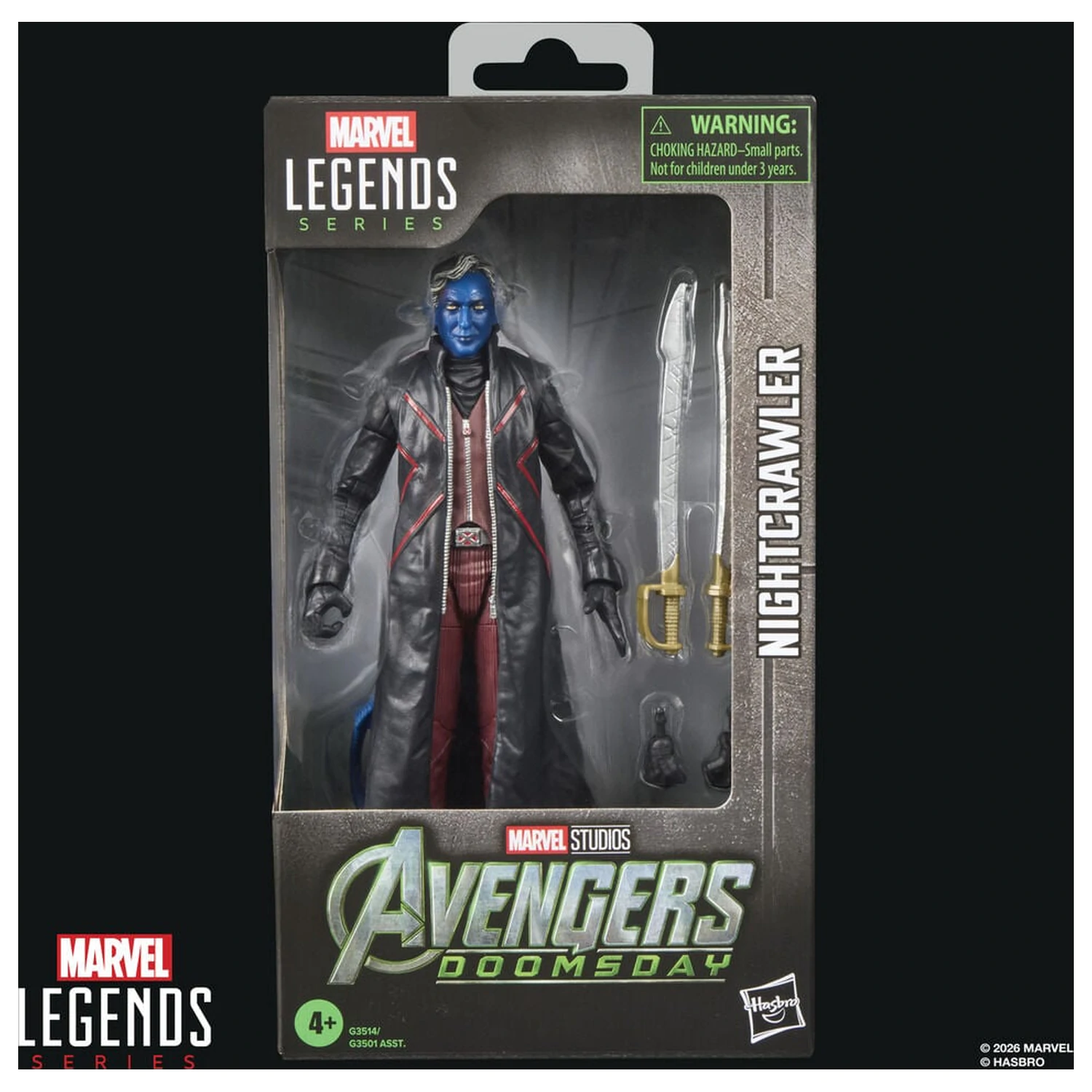 Marvel Legends Series Avengers Doomsday Nightcrawler figurka 15 cm fotografii produktu