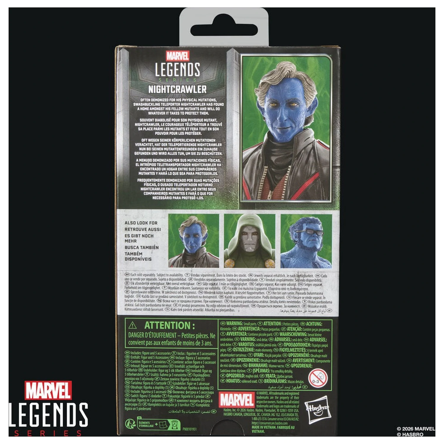 Marvel Legends Series Avengers Doomsday Nightcrawler figurka 15 cm fotografii produktu