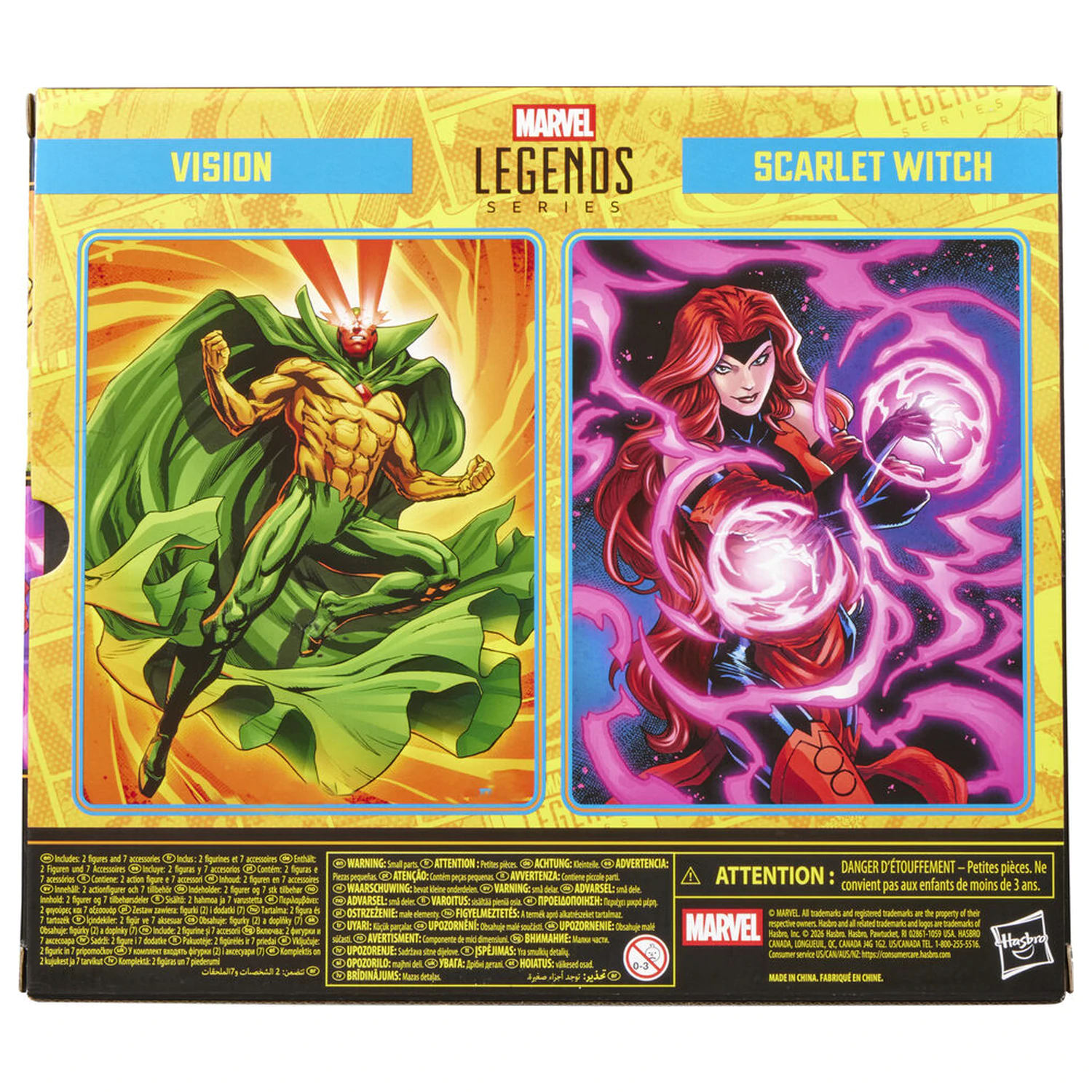 Marvel Legends Series Avengers Earts Mightiest Heroes Vision a Scarlet Witch balení 2 figurek 15cm fotografii produktu