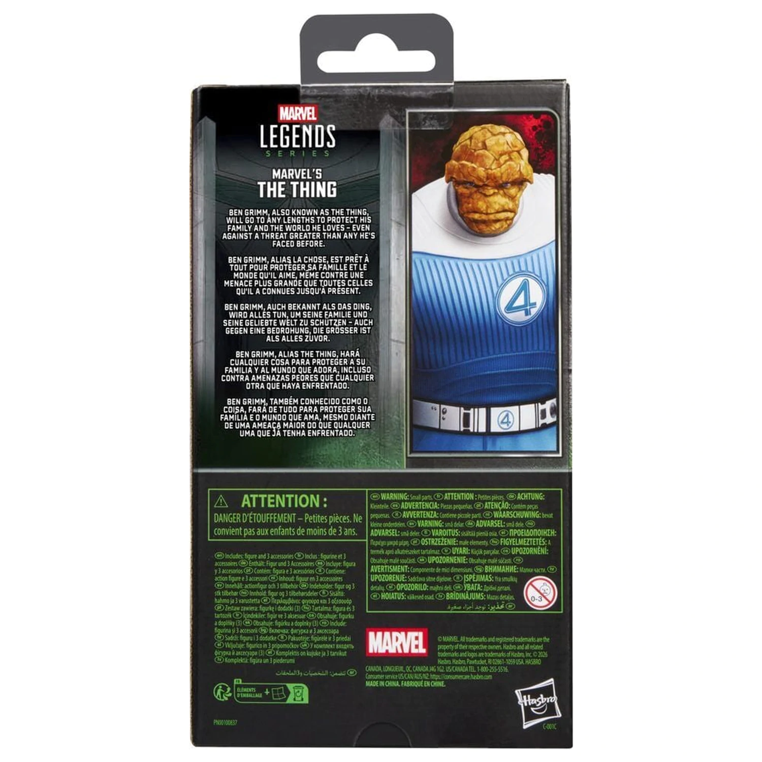 Marvel Legends Series Avengers Doomsday The Thing figurka 15 cm fotografii produktu