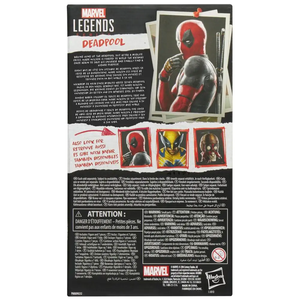 Marvel Legends Series Deadpool & Wolverine - figurka Deadpool 15 cm fotografii produktu