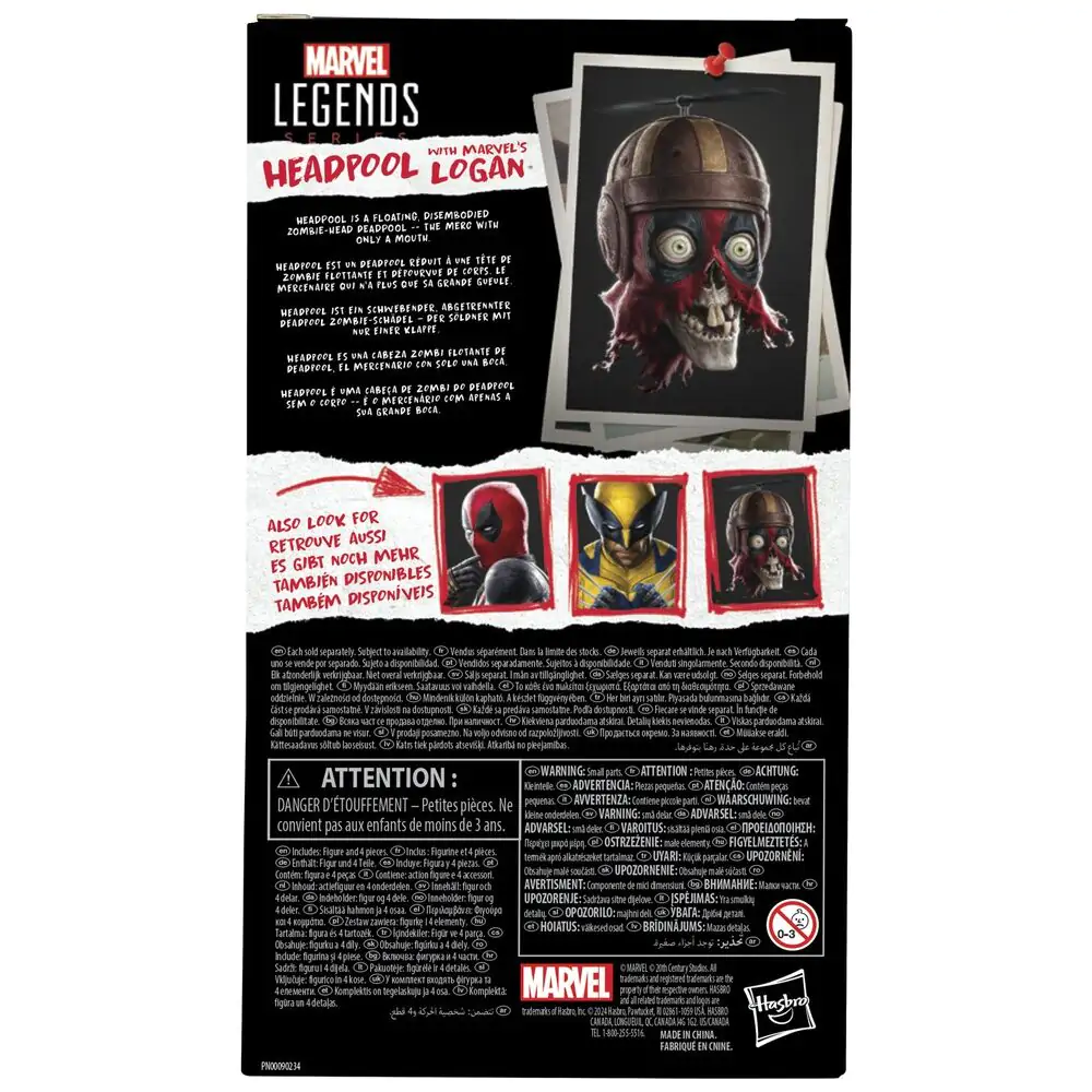 Marvel Legends Series Deadpool & Wolverine - Headpool s figurkou Marvels Logan 15 cm fotografii produktu