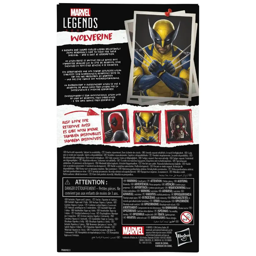 Marvel Legends Series Deadpool & Wolverine - Figurka Wolverine 15 cm fotografii produktu