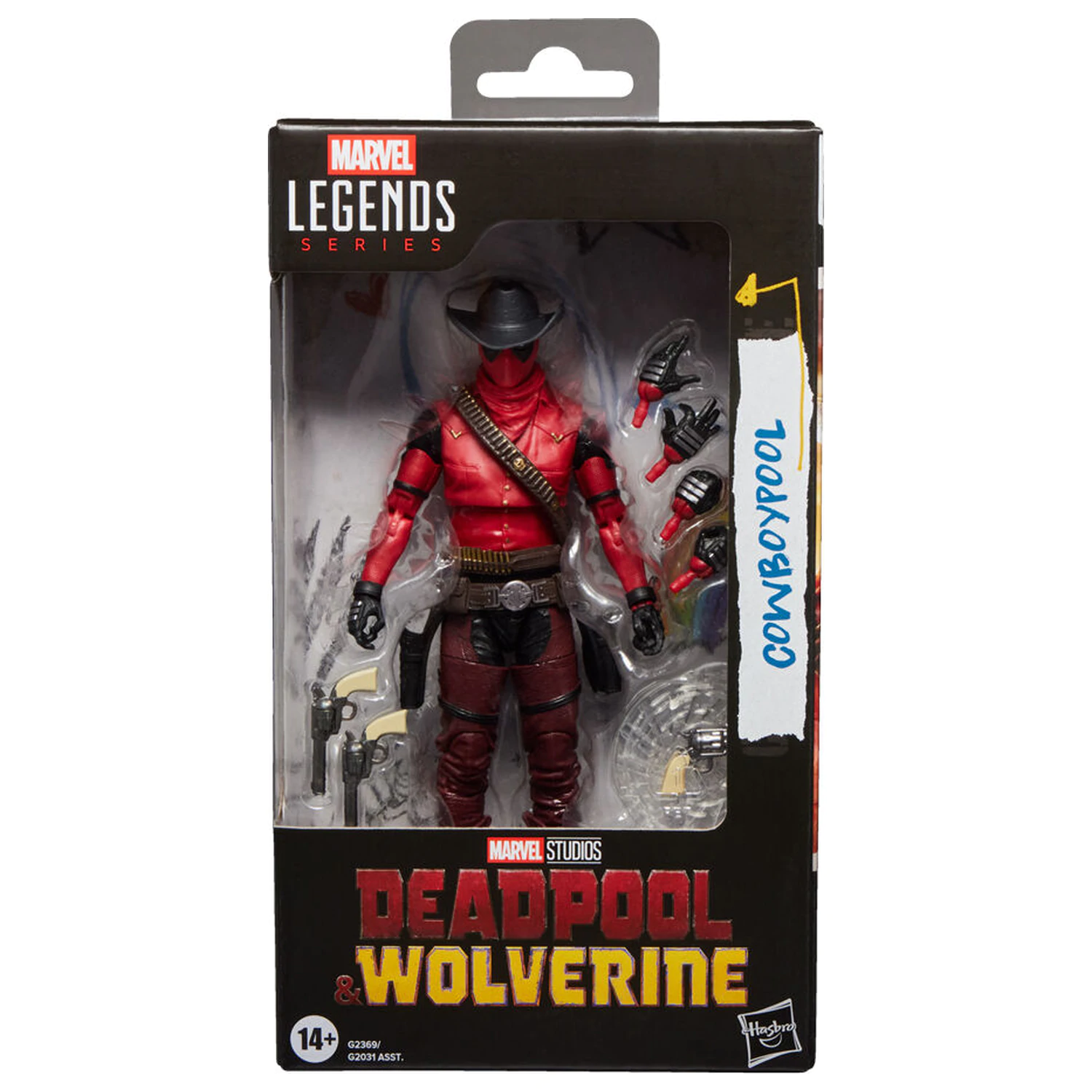 Marvel Legends Series Deadpool & Wolverine Cowboypool figurka 15cm fotografii produktu