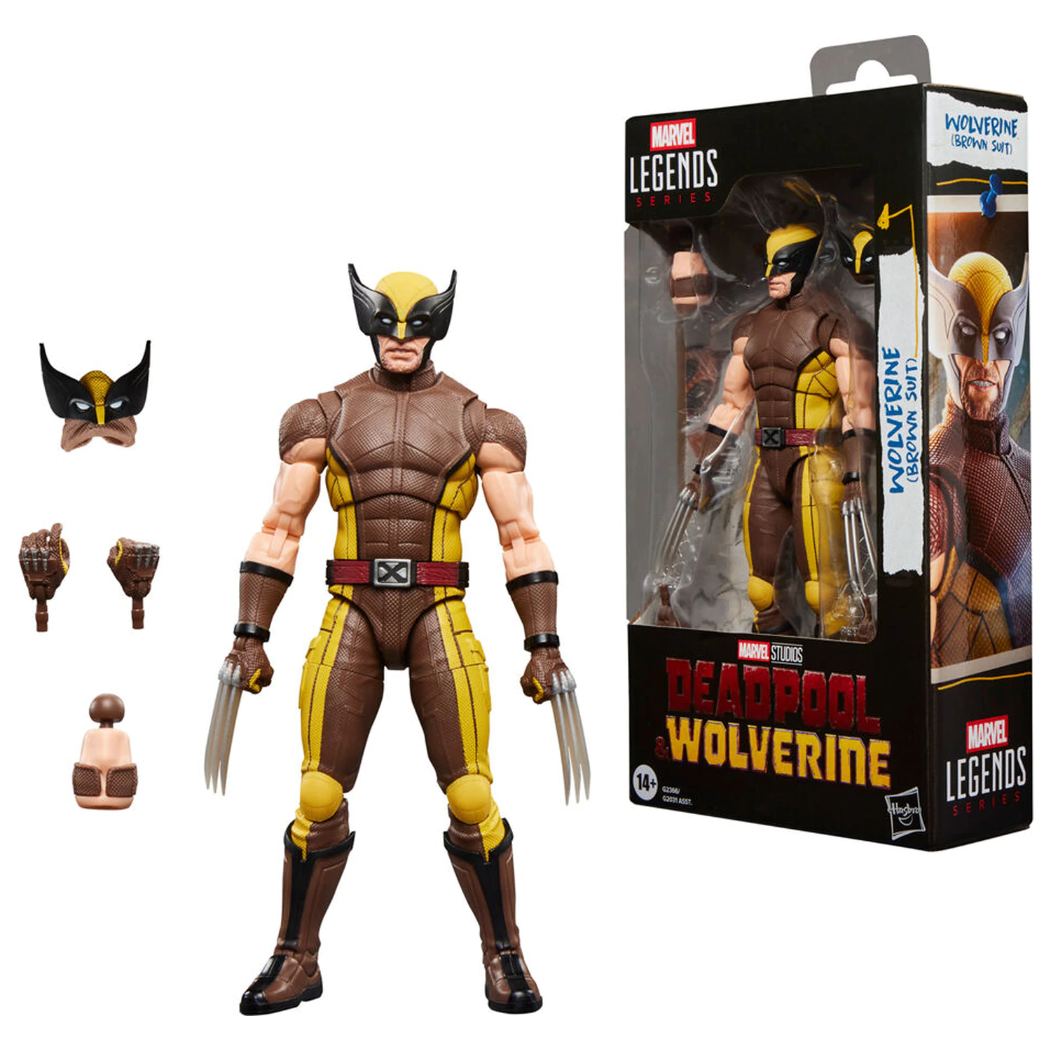 Marvel Legends Series Deadpool & Wolverine - figurka Wolverine Brown Suit 15cm fotografii produktu