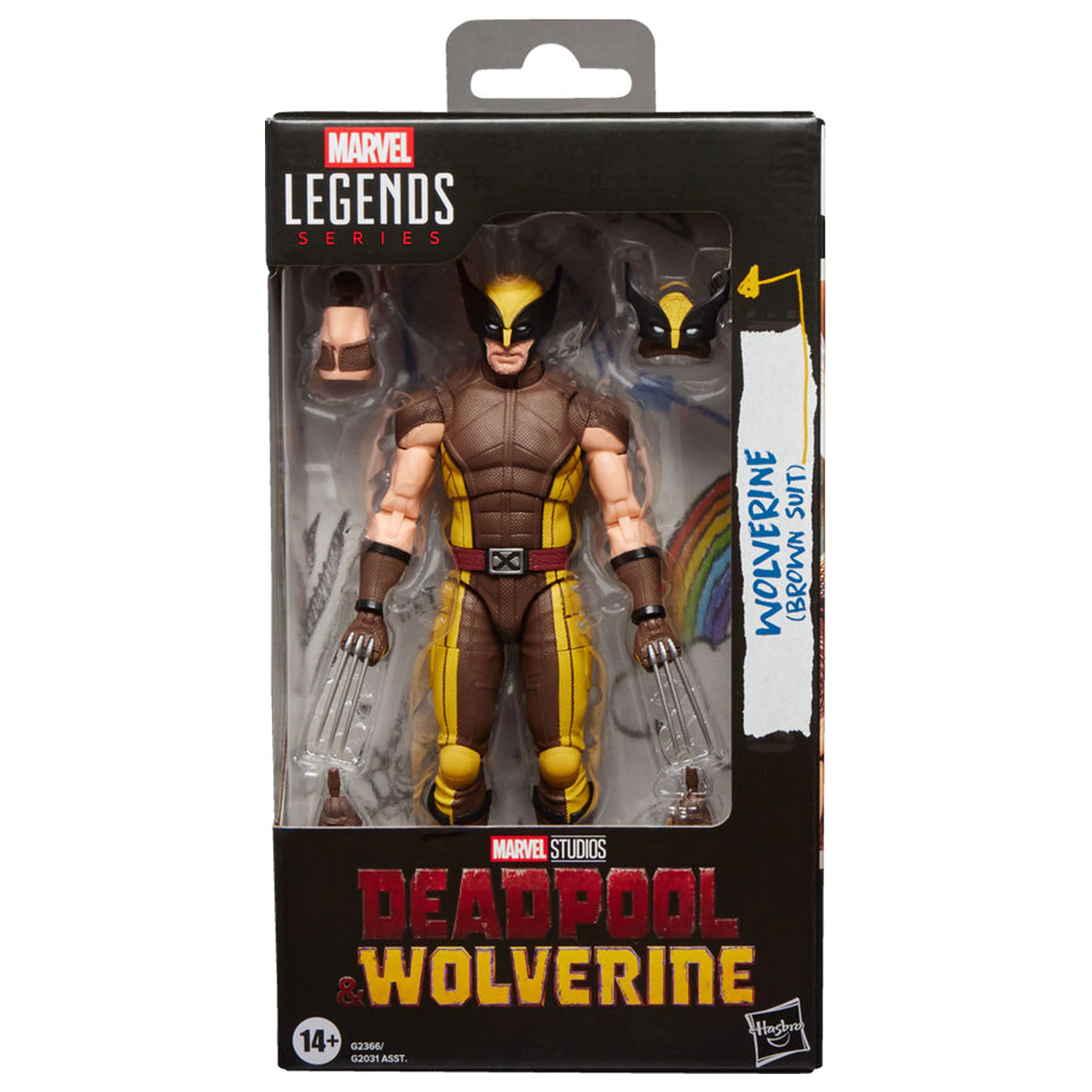 Marvel Legends Series Deadpool & Wolverine - figurka Wolverine Brown Suit 15cm fotografii produktu