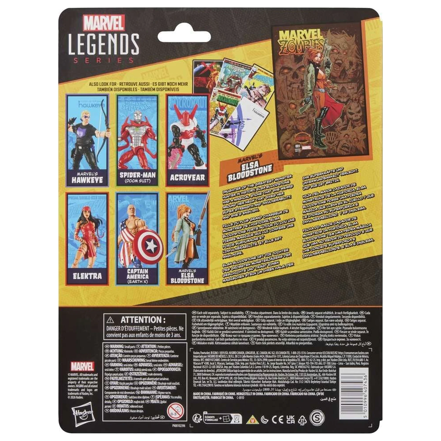 Marvel Legends Series Elsa Bloodstone Zombies figurka 15cm fotografii produktu