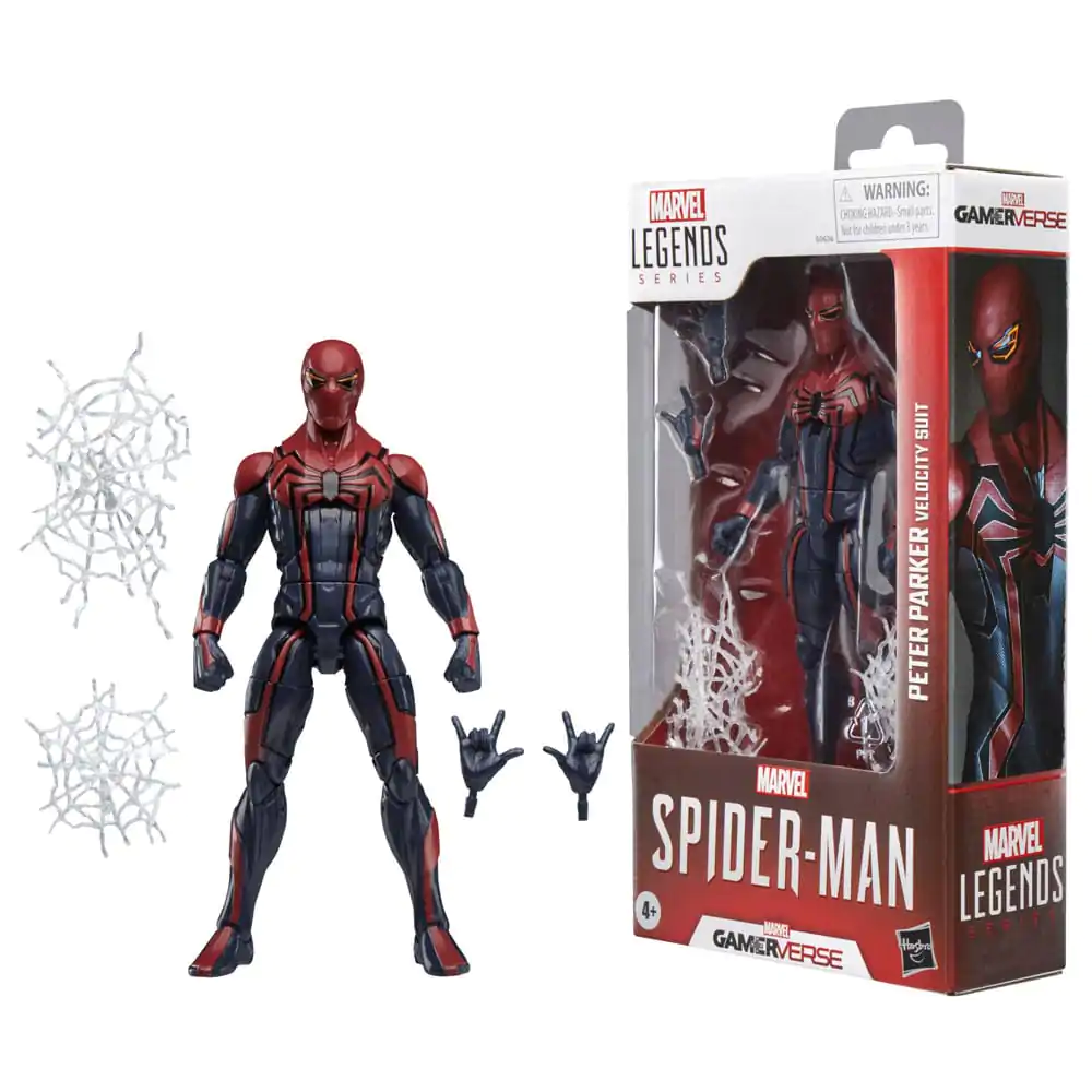 Marvel Legends Series Gamerverse Spider-Man Velocity Suit Peter Parker figurka 15cm fotografii produktu