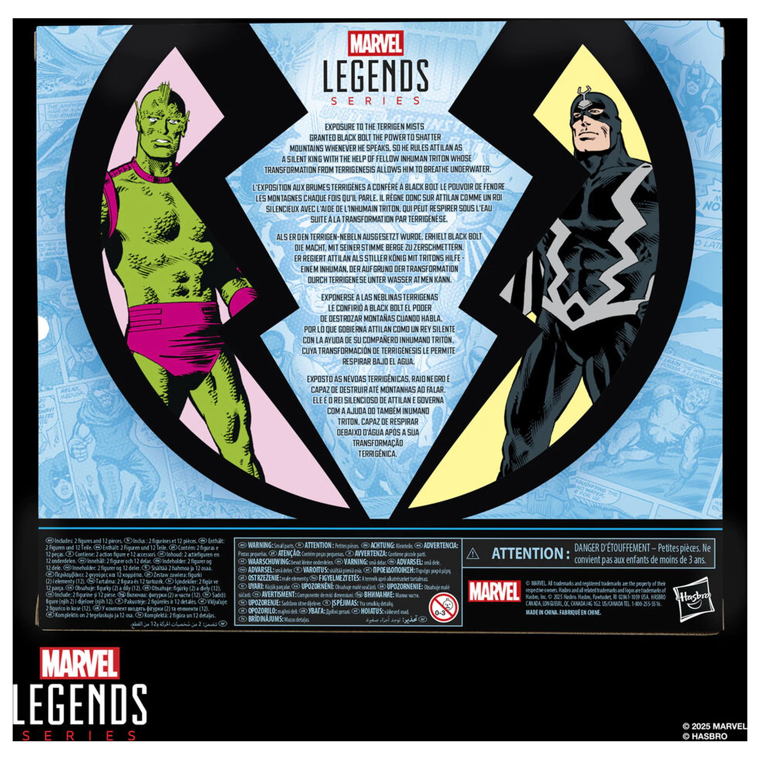 Marvel Legends Series Inhumans Black Bolt & Triton balení 2 figurek 15 cm fotografii produktu
