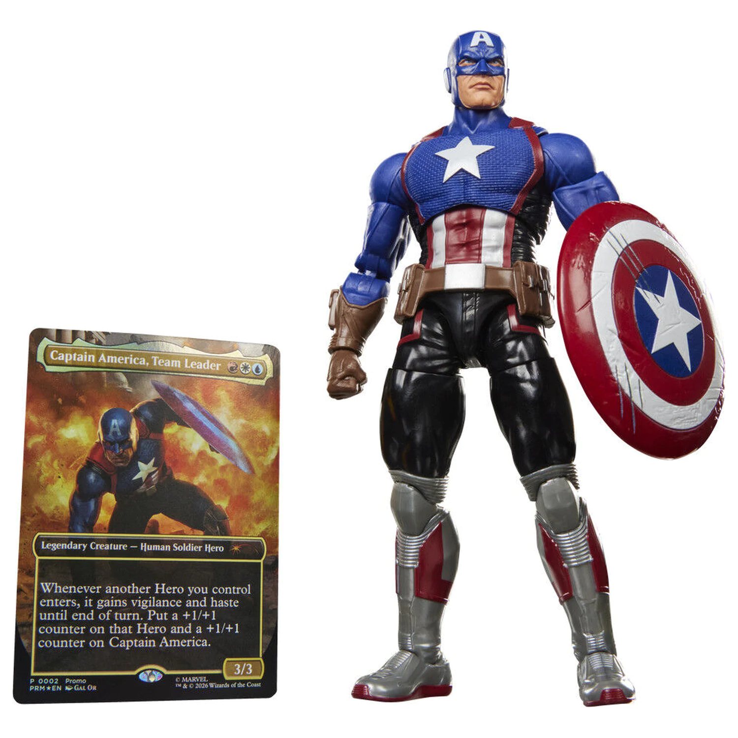 Marvel Legends Series Magic The Gathering Captain America Avengers Twilight figurka 15cm fotografii produktu