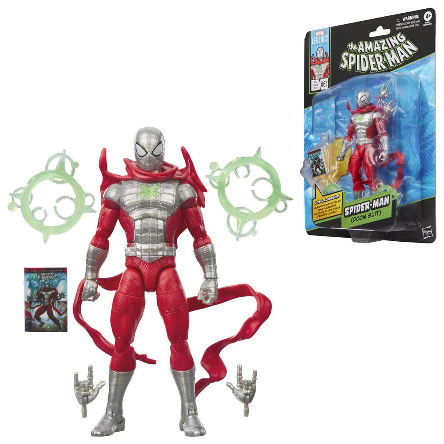 Marvel Legends Series Spiderman Doom Suit The Amazing Spider-Man figurka 15 cm fotografii produktu