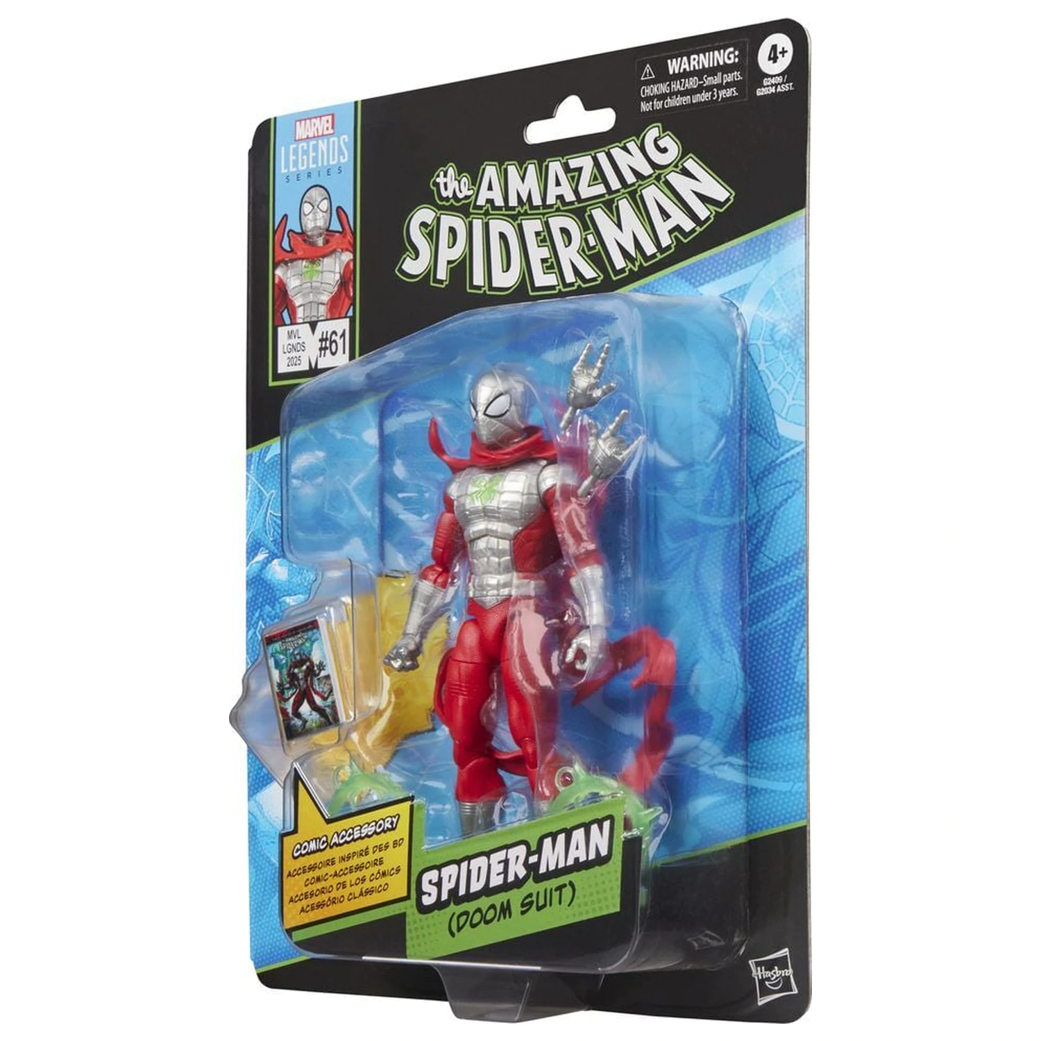 Marvel Legends Series Spiderman Doom Suit The Amazing Spider-Man figurka 15 cm fotografii produktu