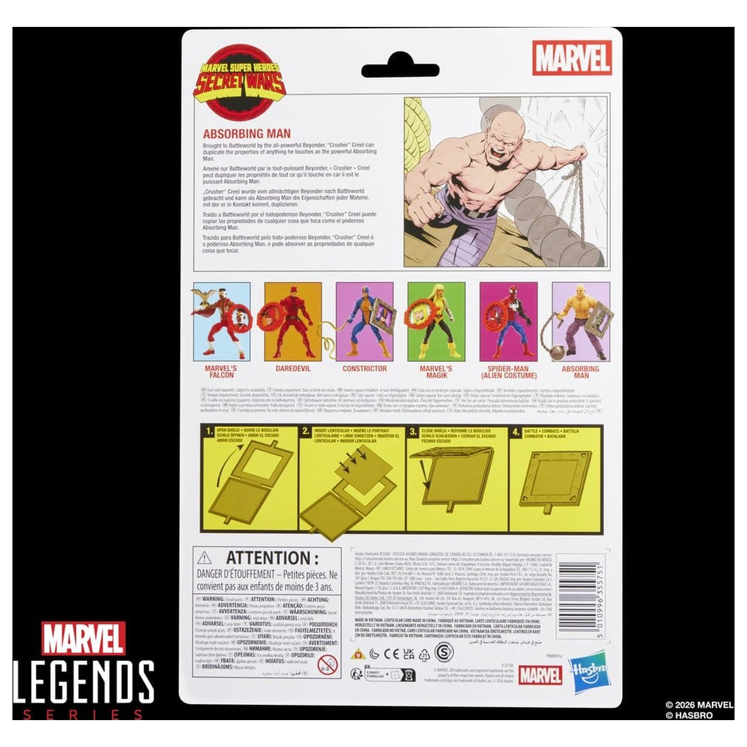 Marvel Legends Series Secret Wars Absorbing figurka 15cm fotografii produktu
