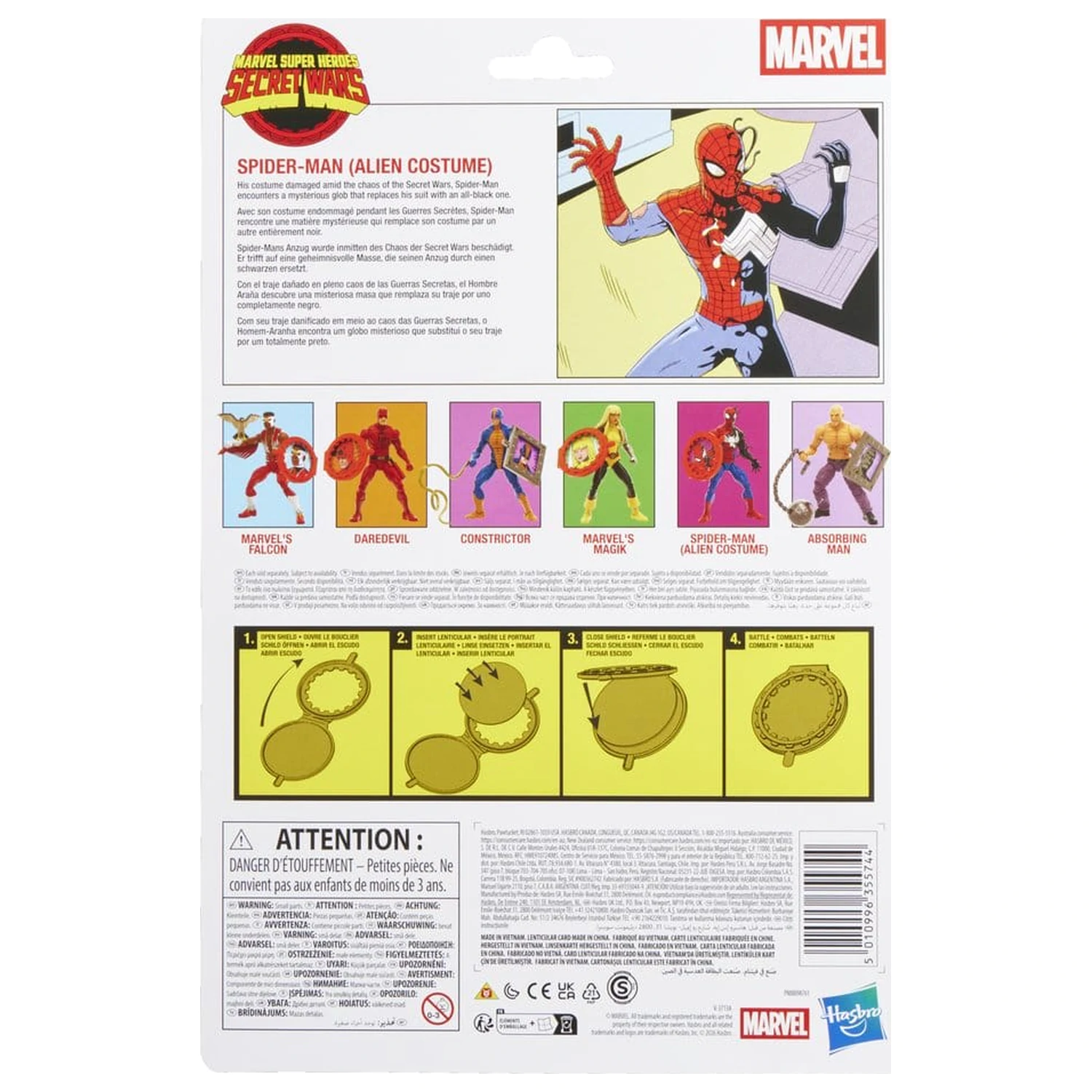 Marvel Legends Series Secret Wars Spiderman Alien Costume figurka 15cm fotografii produktu