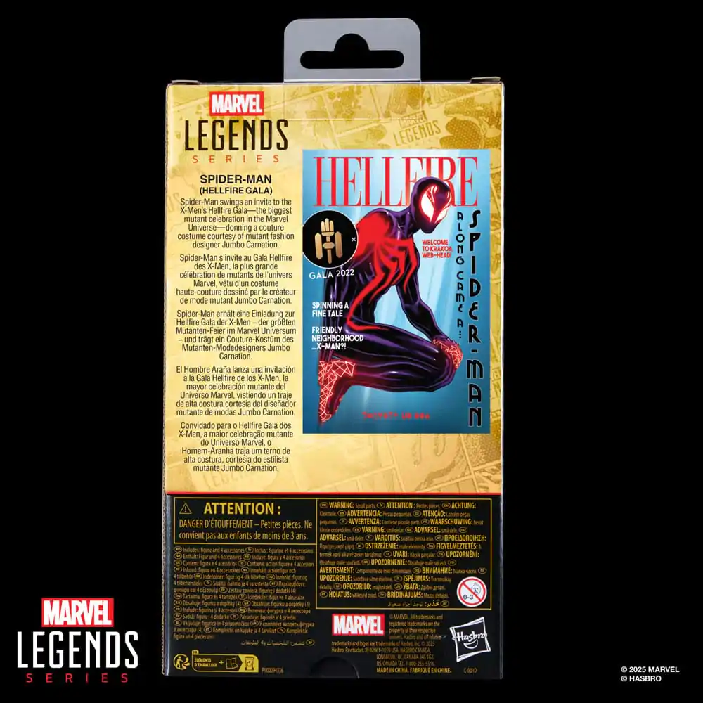 Marvel Legends Series Spider-Man Hellfire Gala X-Men: Hellfire figurka 15cm fotografii produktu