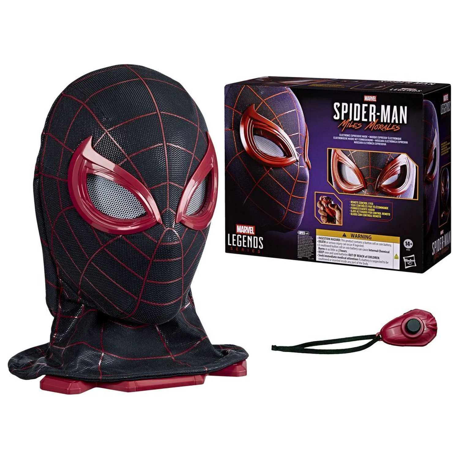 Marvel Legends Series Spider-Man Miles Morales elektronická maska fotografii produktu