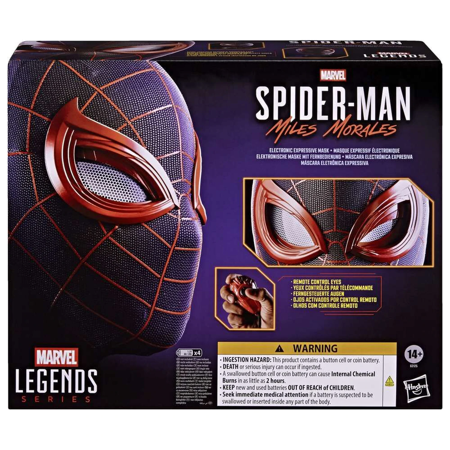 Marvel Legends Series Spider-Man Miles Morales elektronická maska fotografii produktu
