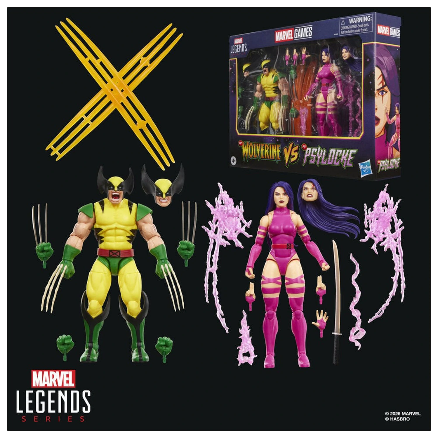 Marvel Legends Series Wolverine Vs Psylocke balení 2 figurek 15 cm fotografii produktu