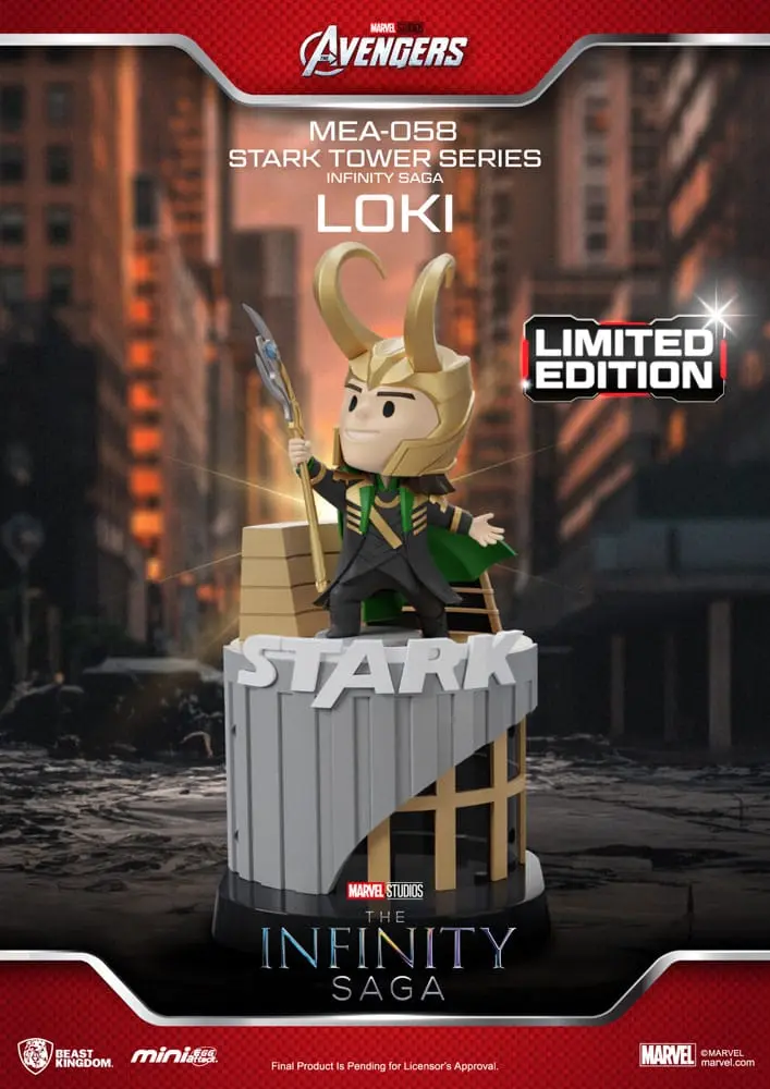 Marvel Mini Egg Attack figurky The Infinity Saga Stark Tower series Loki 12 cm fotografii produktu