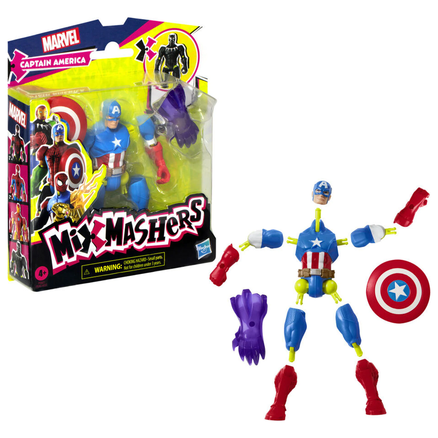 Marvel Mix Mashers figurka Captain America 12cm fotografii produktu