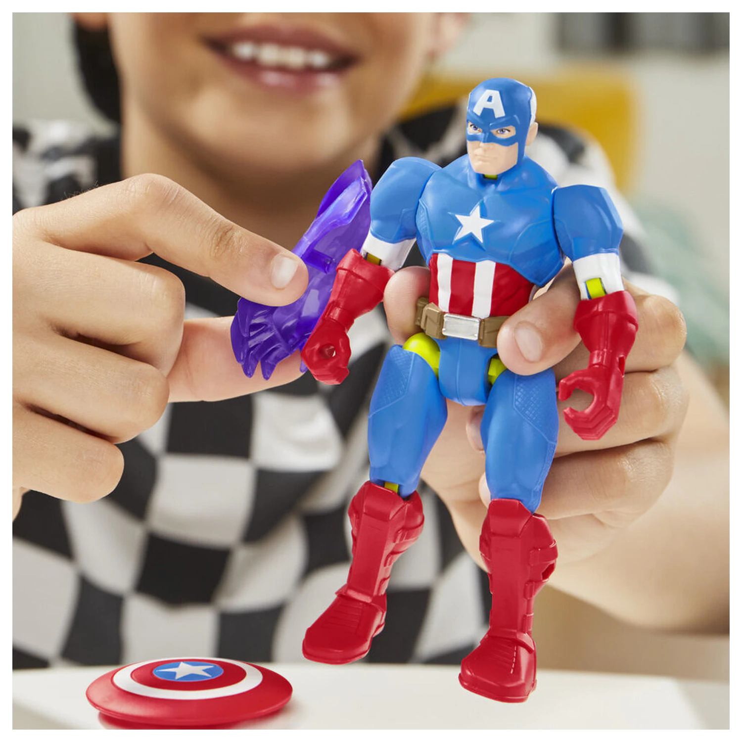 Marvel Mix Mashers figurka Captain America 12cm fotografii produktu
