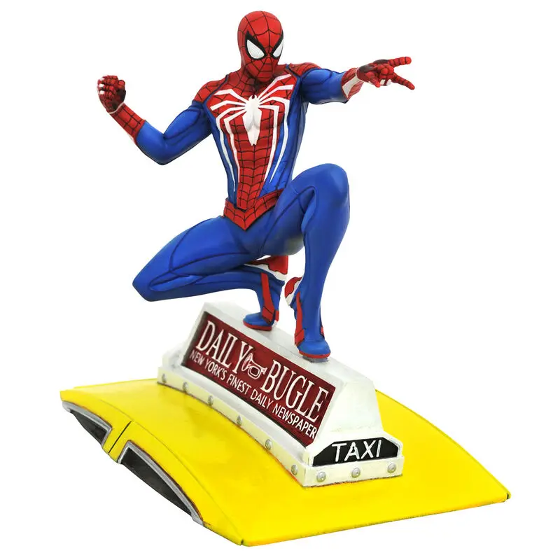 Spider-Man 2018 Marvel Video Game Gallery PVC soška Spider-Man na Taxi 23 cm fotografii produktu