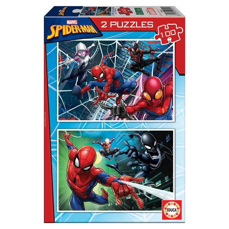 Marvel Spiderman puzzle 2x100 dílků fotografii produktu