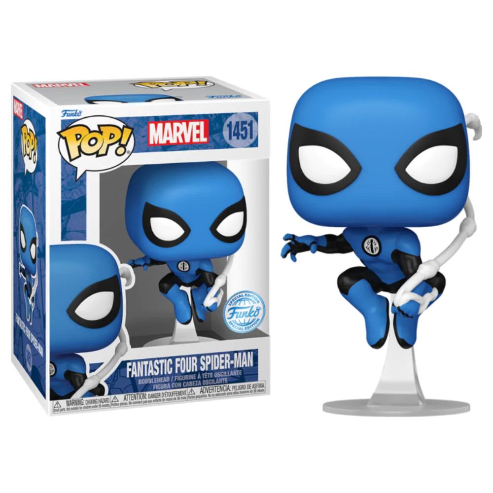 Marvel Pop! Fantastic Four vinylová figurka Spider-Man modrý oblek speciální edice 10 cm fotografii produktu