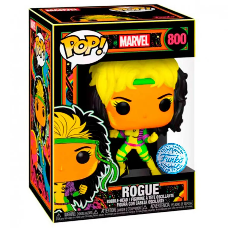 Marvel POP! Marvel Vinylová Figurka Rogue Blacklight Limited 9 cm fotografii produktu