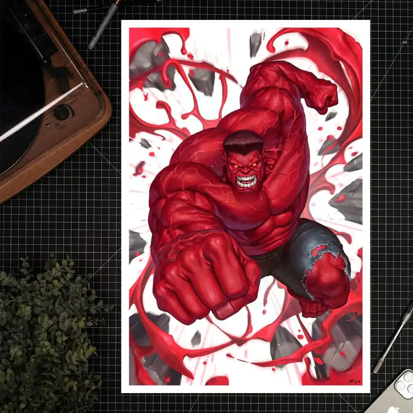 Marvel Red Hulk #1 Art Print Red Hulk 61 x 41 cm - bez rámu fotografii produktu
