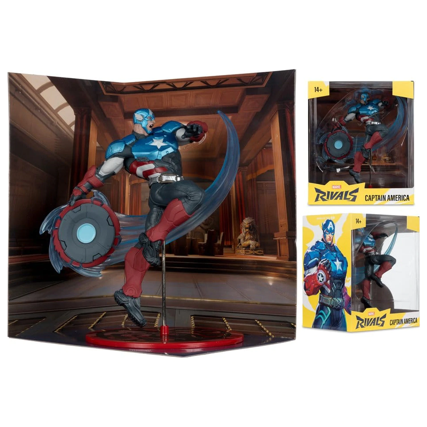 Marvel Rivals Kolekce 1/10 Akční figurka Captain America 20 cm fotografii produktu