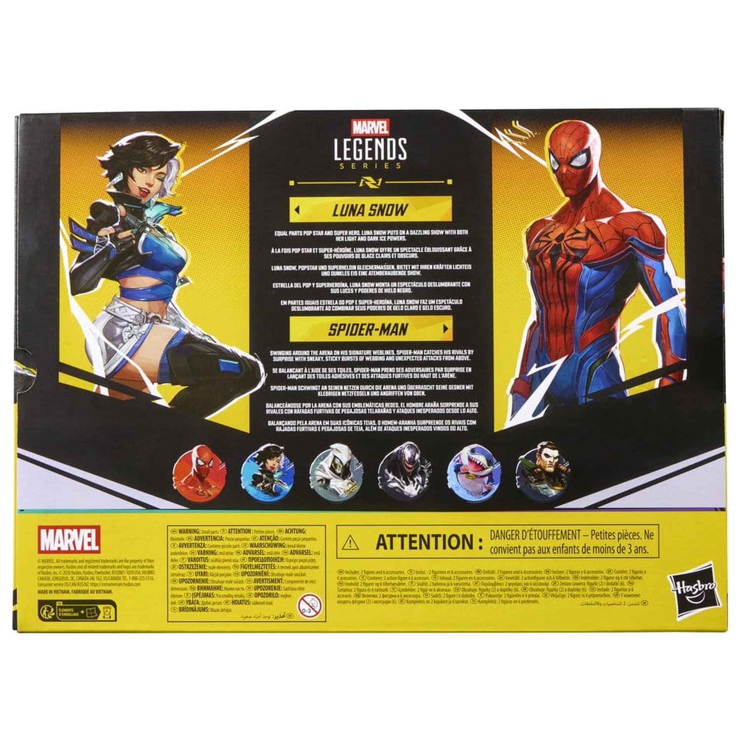 Marvel Rivals Marvel Legends akční figurky 2-Pack Spider-Man & Luna Snow 15 cm fotografii produktu