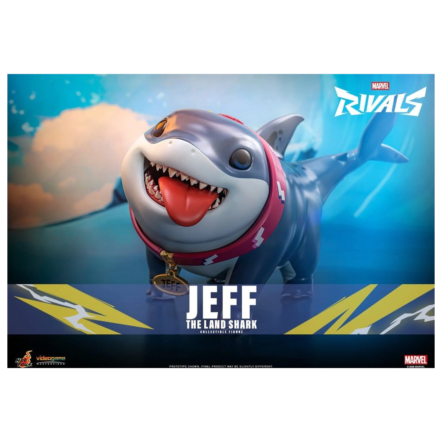 Marvel Rivals Videogame Masterpiece Series akční figurka Jeff the Land Shark 11 cm fotografii produktu