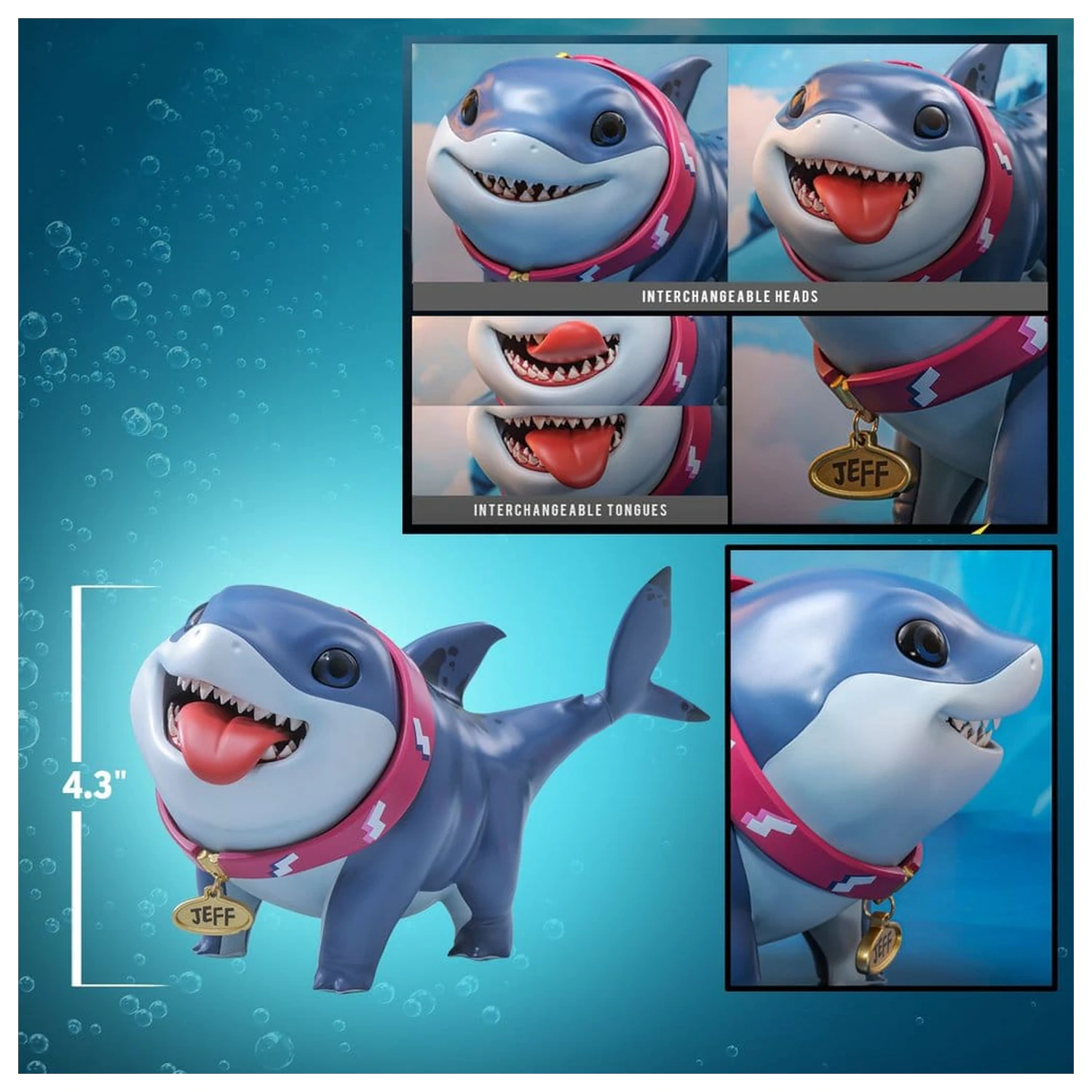 Marvel Rivals Videogame Masterpiece Series akční figurka Jeff the Land Shark 11 cm fotografii produktu