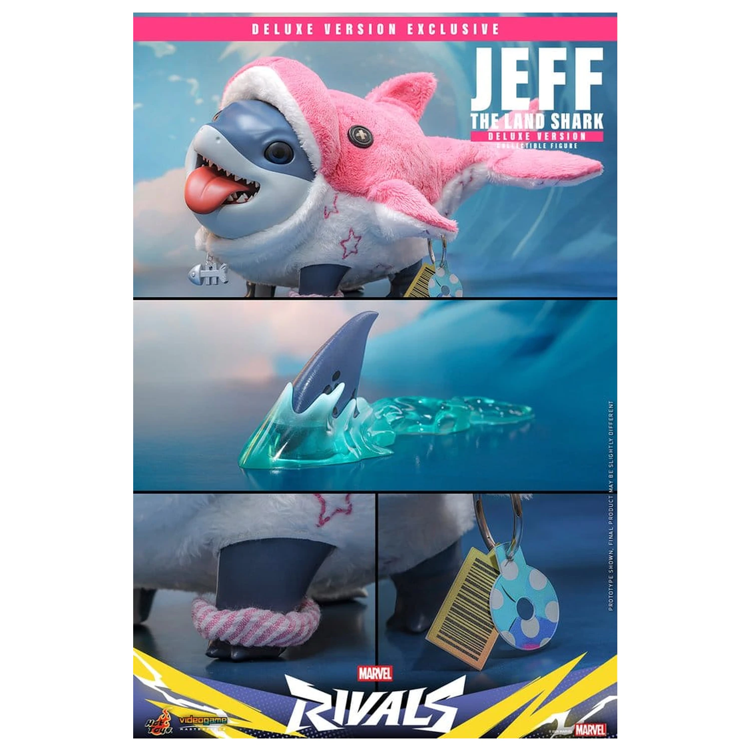 Marvel Rivals Videogame Masterpiece Series akční figurka Jeff the Land Shark (Deluxe Version) 11 cm fotografii produktu