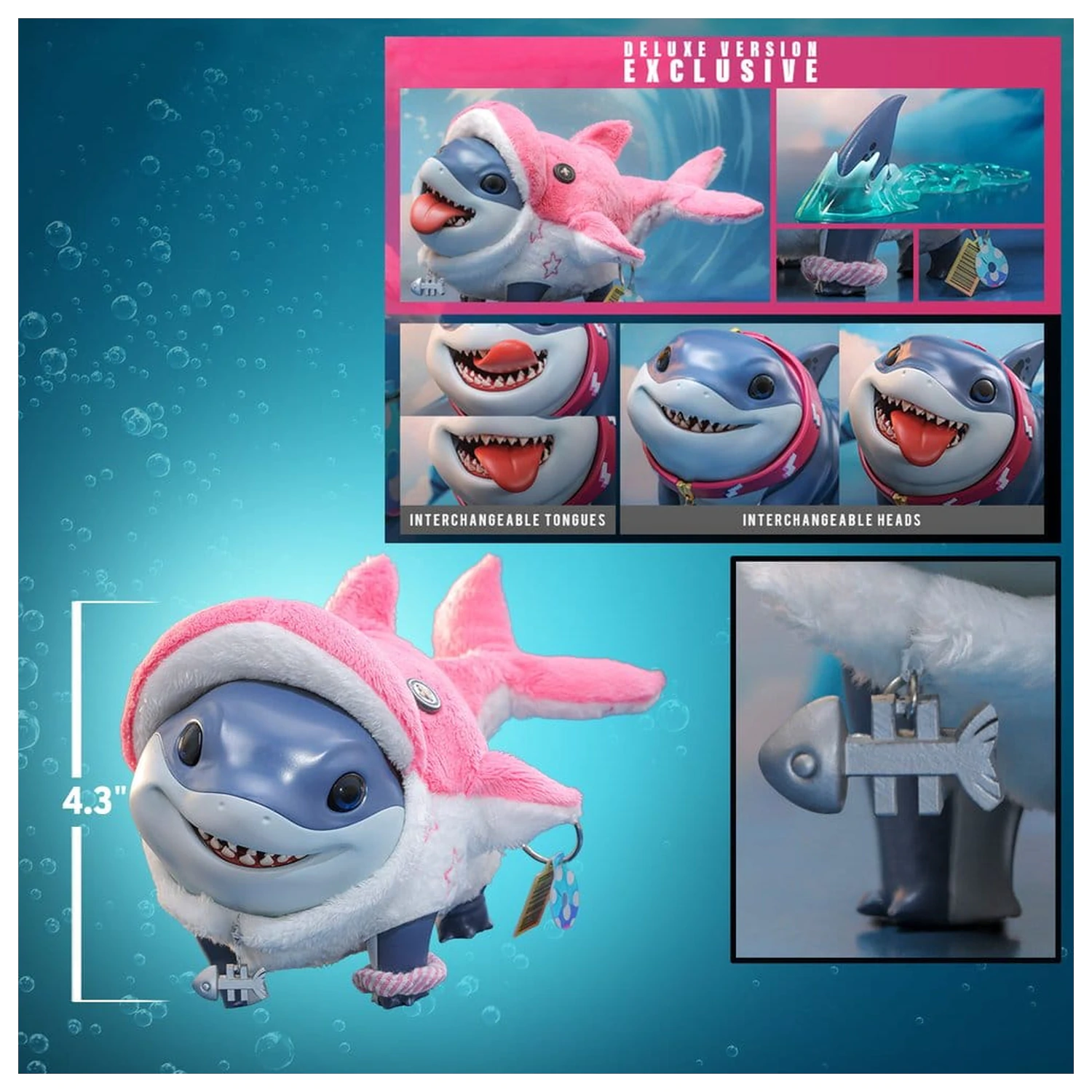 Marvel Rivals Videogame Masterpiece Series akční figurka Jeff the Land Shark (Deluxe Version) 11 cm fotografii produktu