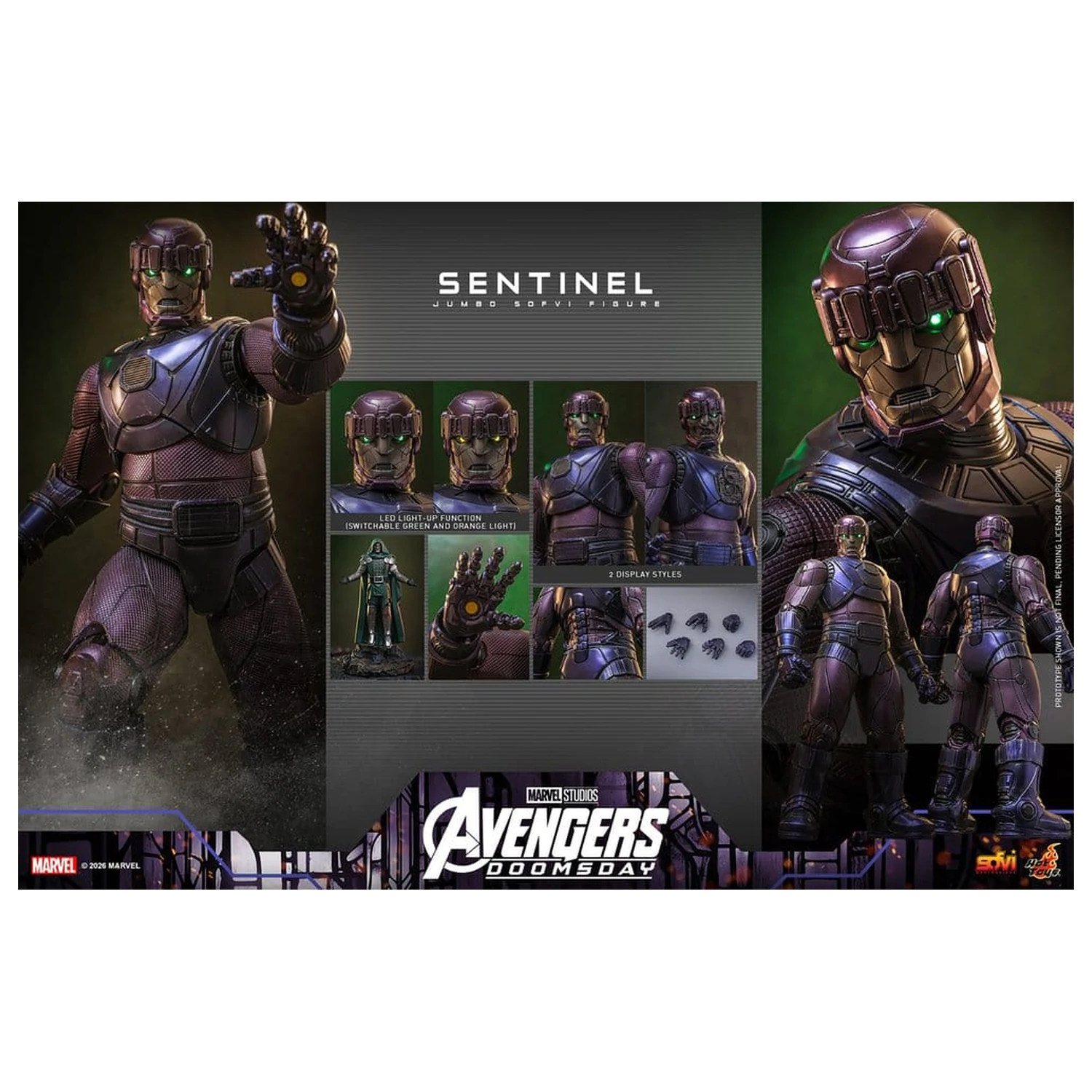 Marvel Sofvi Masterpiece Series Akční figurka Sentinel 60 cm fotografii produktu