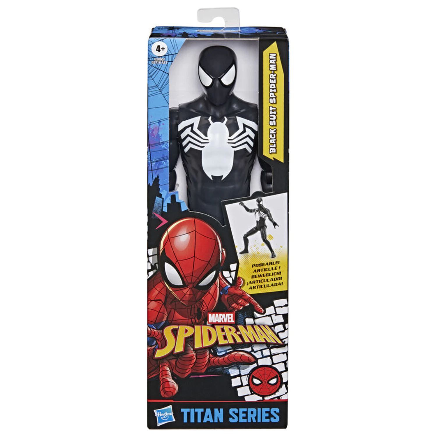 Marvel Spider-Man Titan Series Black Suit Spider-Man figurka 30 cm fotografii produktu