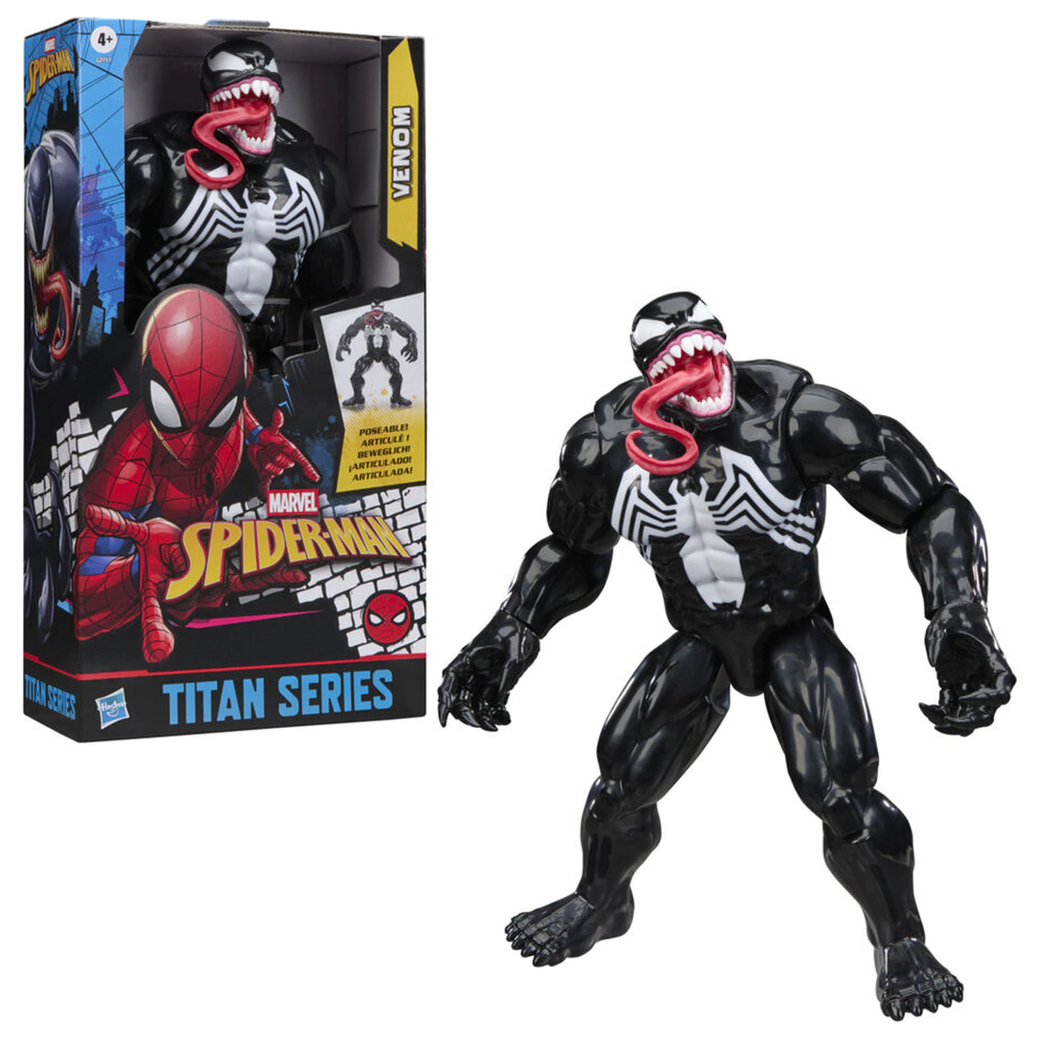 Marvel Spider-Man Titan Series Black Suit Venom figurka 30 cm fotografii produktu
