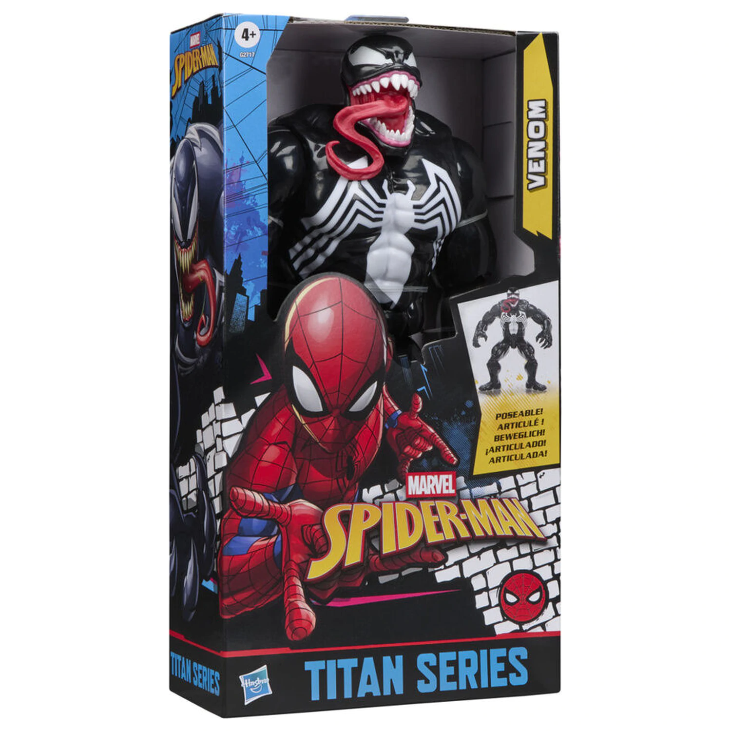 Marvel Spider-Man Titan Series Black Suit Venom figurka 30 cm fotografii produktu