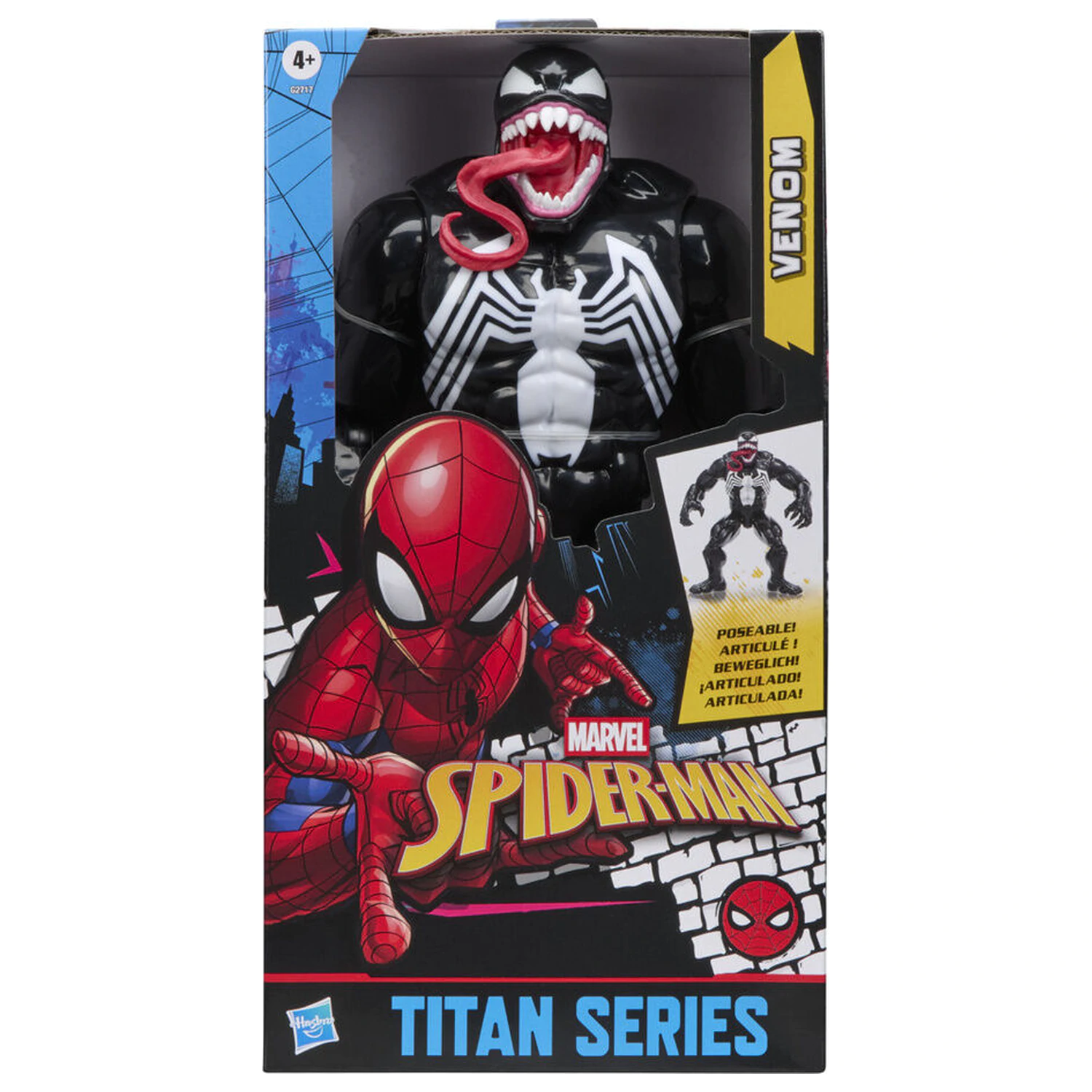 Marvel Spider-Man Titan Series Black Suit Venom figurka 30 cm fotografii produktu