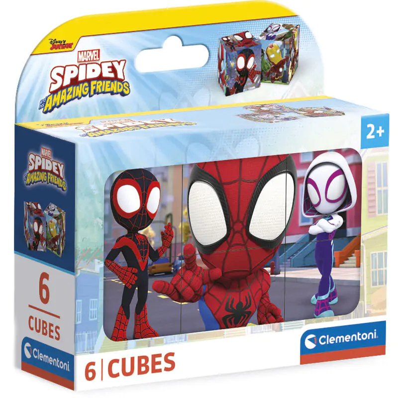 Marvel Spidey and His Amazing Friends krychlové puzzle 6ks fotografii produktu