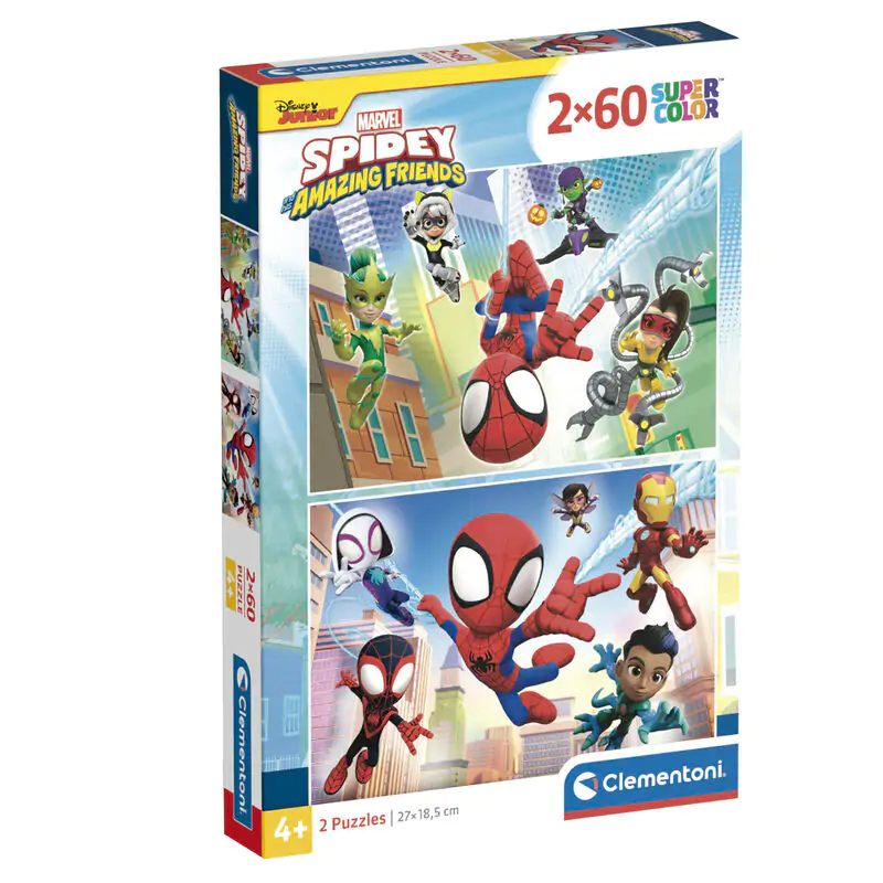 Marvel Spidey and His Amazing Friends puzzle 2x60 dílků fotografii produktu