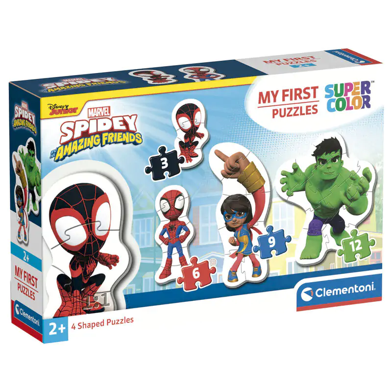 Marvel Spidey and His Amazing Friends puzzle 3-6-9-12 dílků fotografii produktu