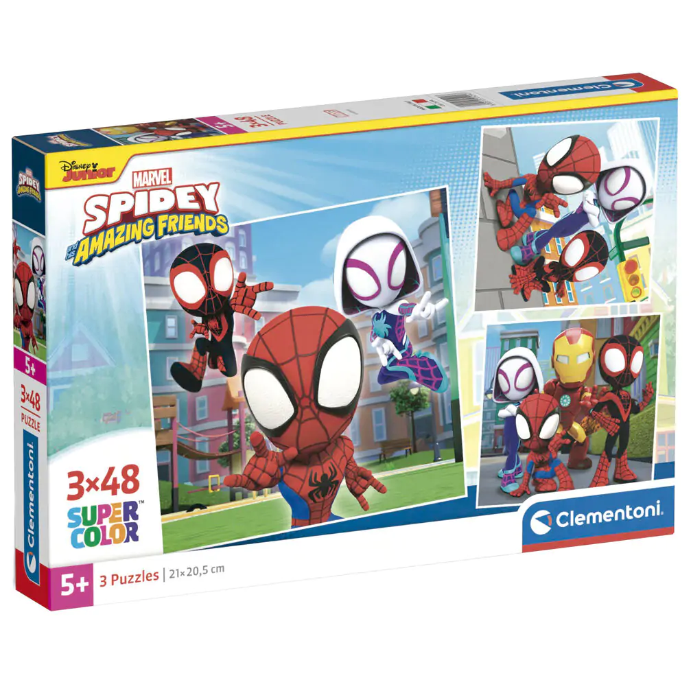 Marvel Spidey and His Amazing Friends puzzle 3x48 dílků fotografii produktu