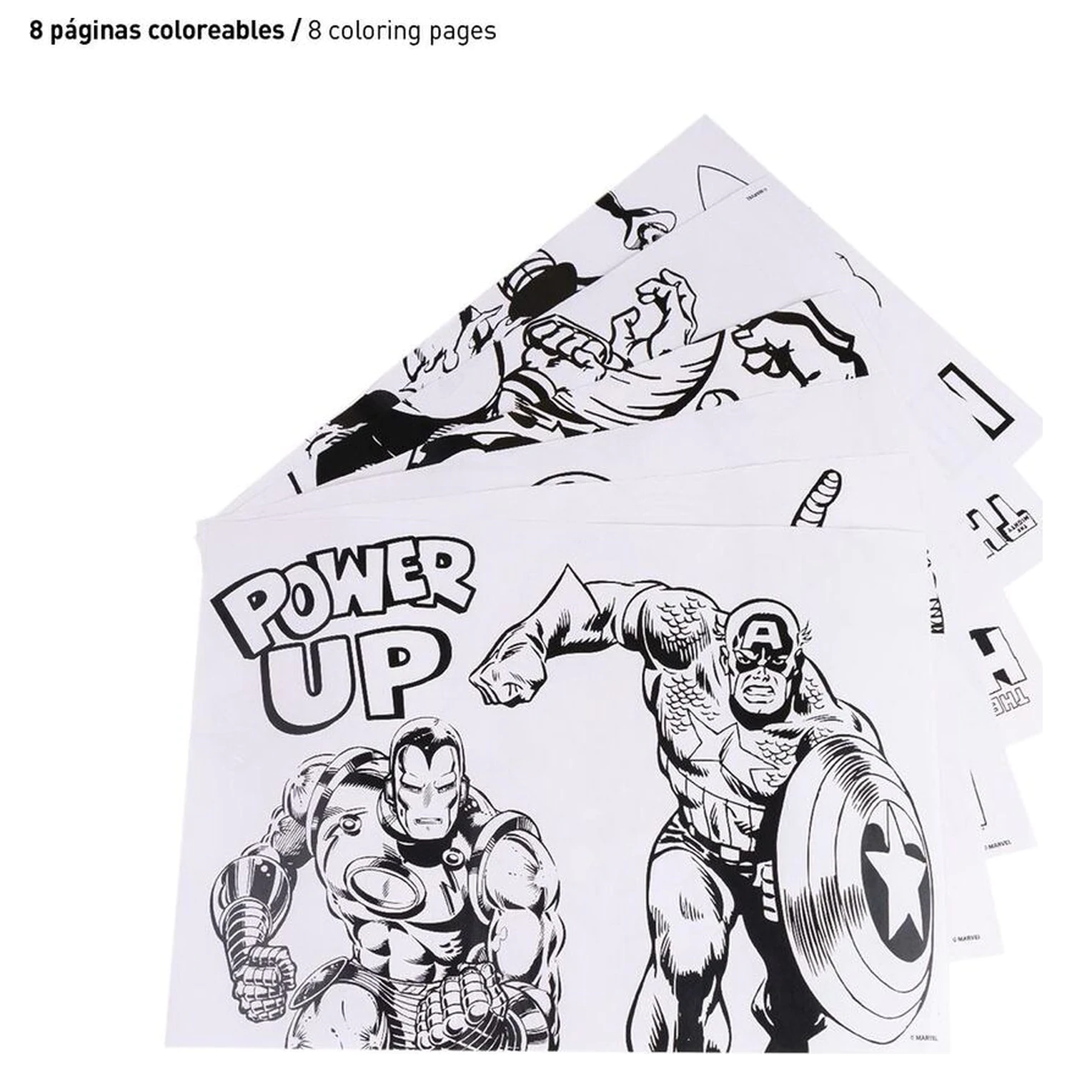 Marvel omalovánky a psací potřeby set fotografii produktu