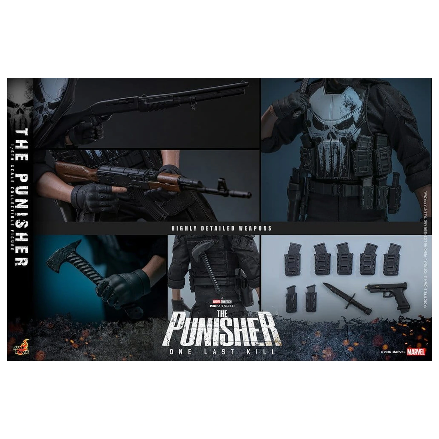 Marvel Television Masterpiece Akční figurka 1/6 The Punisher 31 cm fotografii produktu