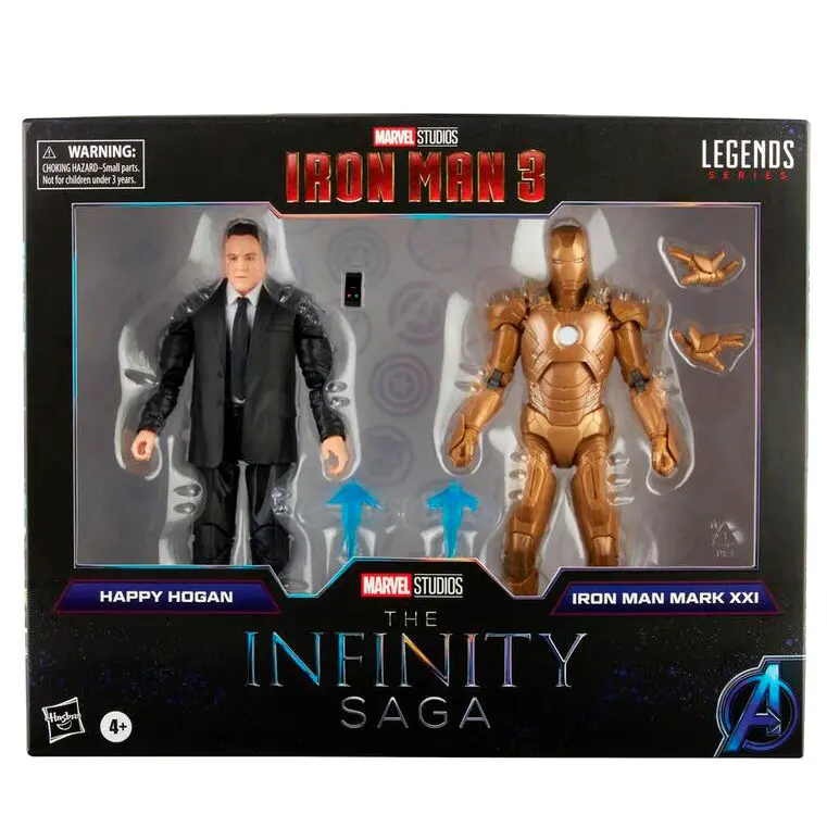 The Infinity Saga Marvel Legends akční figurka 2-Pack 2021 Happy Hogan & Iron Man (Iron Man 3) 15 cm fotografii produktu