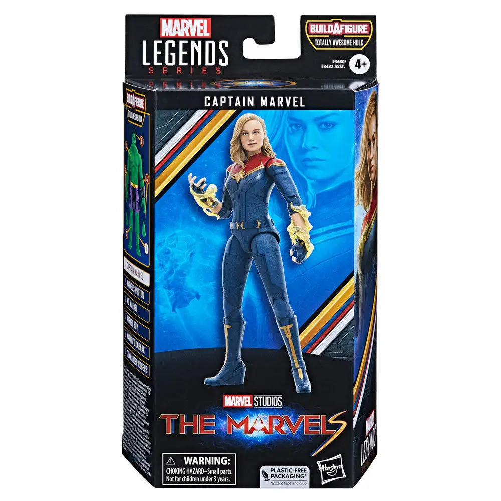 The Marvels Marvel Legends akční figurka Captain Marvel (BAF: Totally Awesome Hulk) 15 cm fotografii produktu